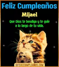 GIF Feliz Cumpleaños te guíe en tu vida Mijael